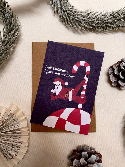 Carte de voeux Last Christmas I gave you my heart