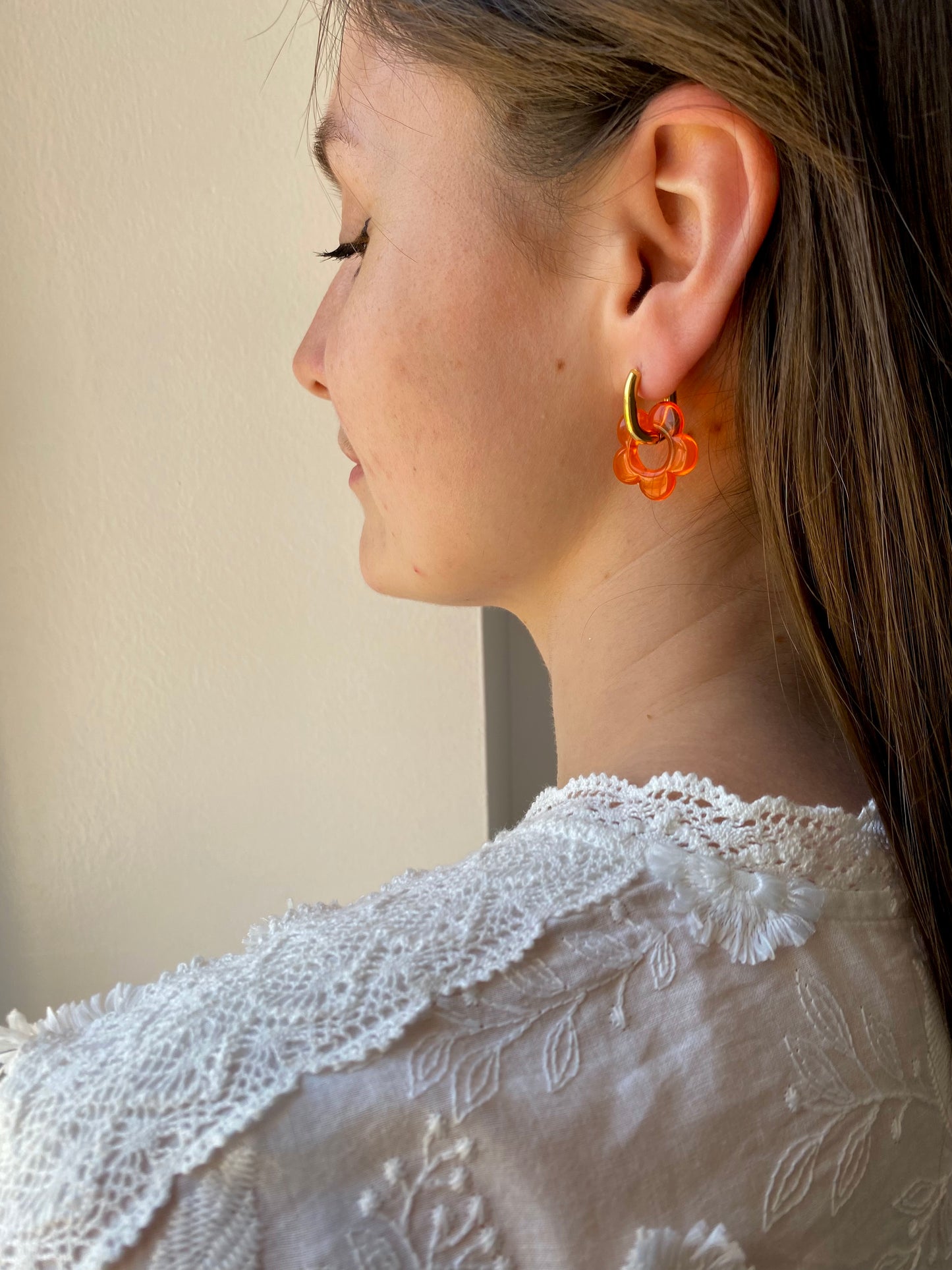 Boucles d'oreilles Maia Flouri orange