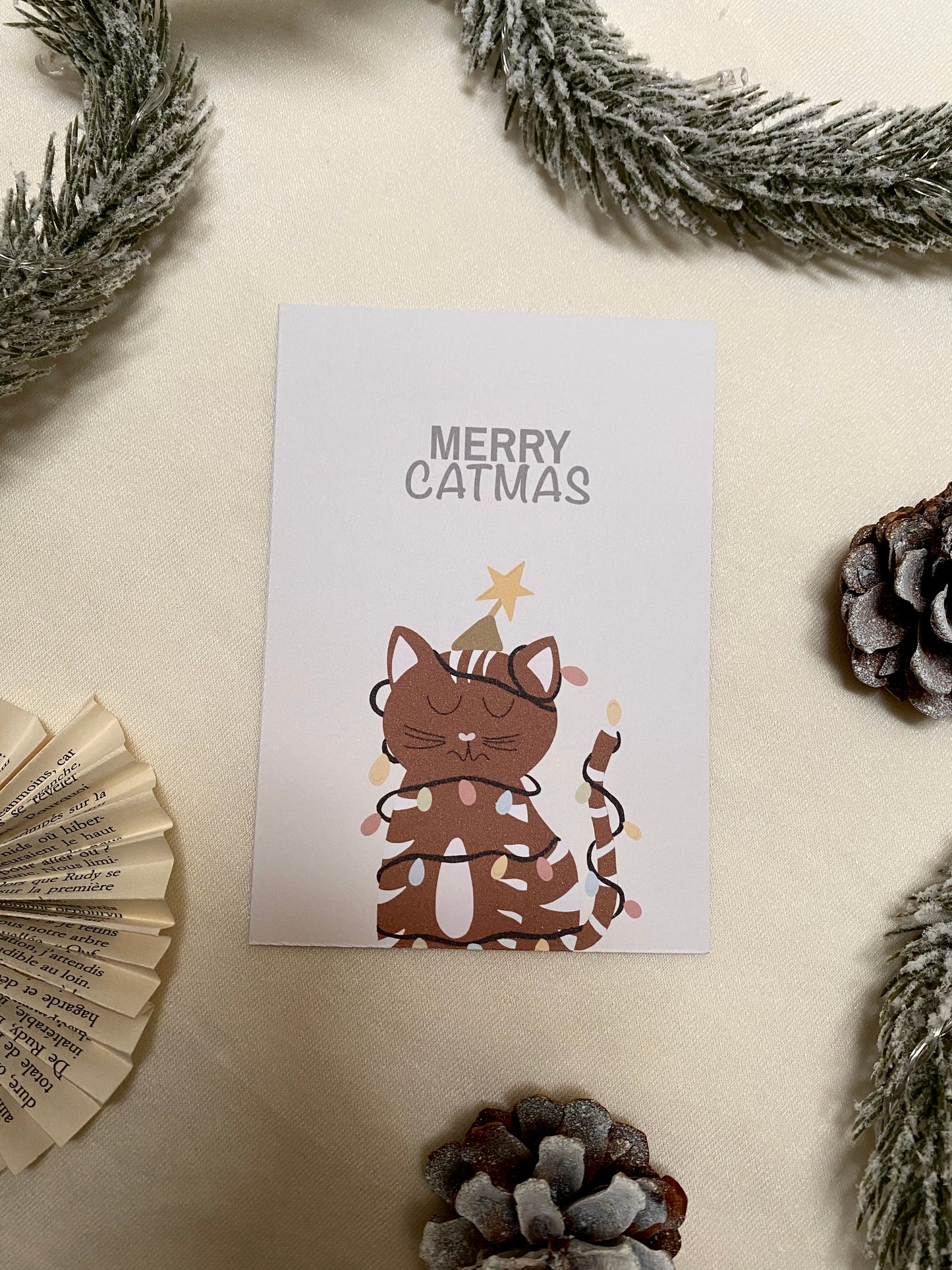 Carte de voeux Merry Catmas