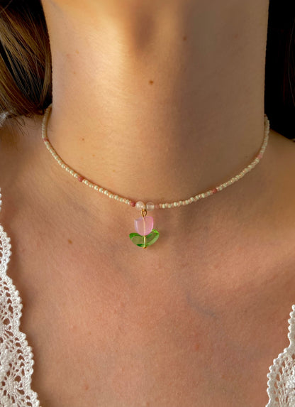 Collier Talipan rose