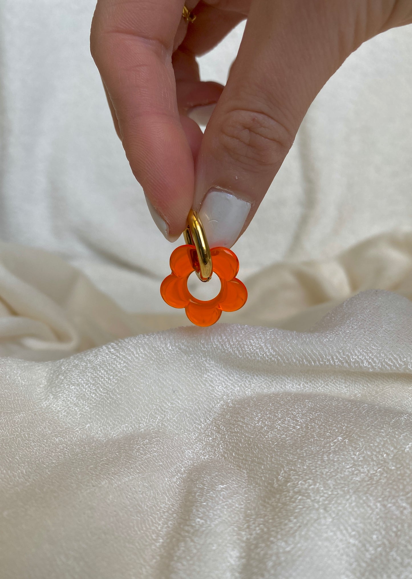 Boucles d'oreilles Maia Flouri orange