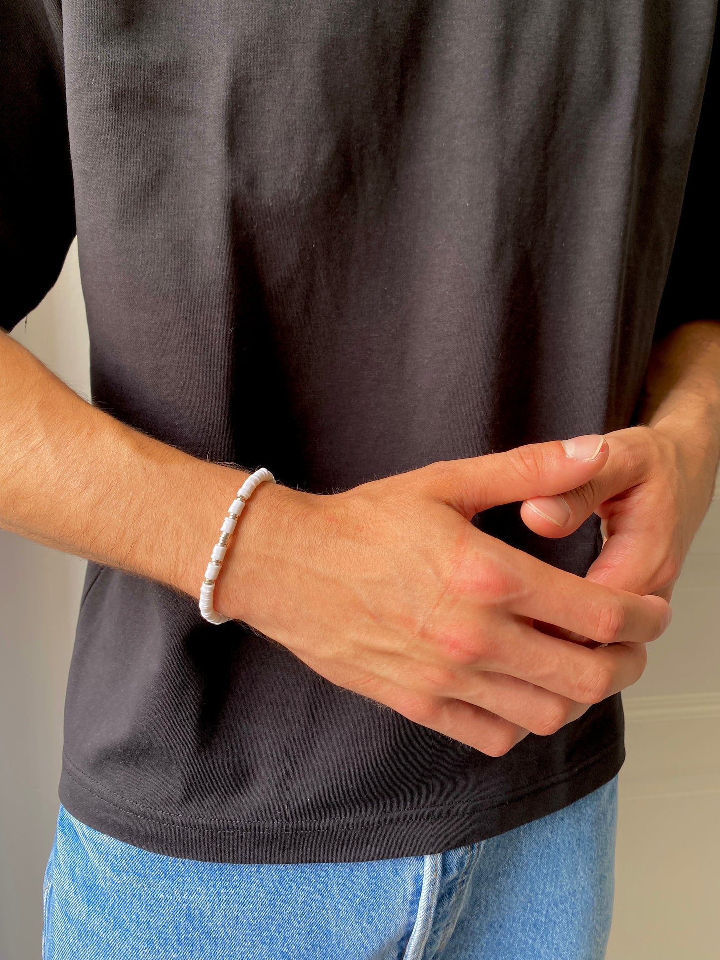 Bracelet A flour d'aigo blanc