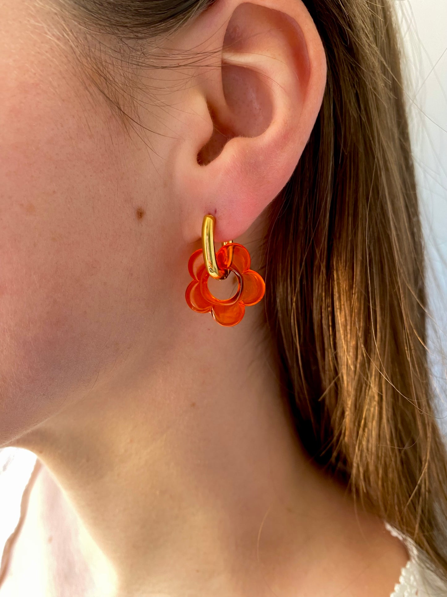 Boucles d'oreilles Maia Flouri orange