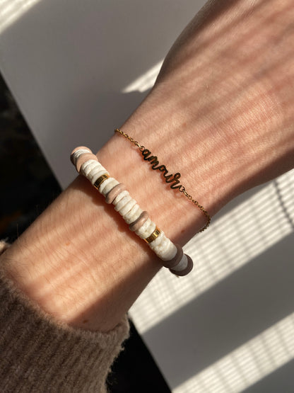 Bracelet marron Brudesto