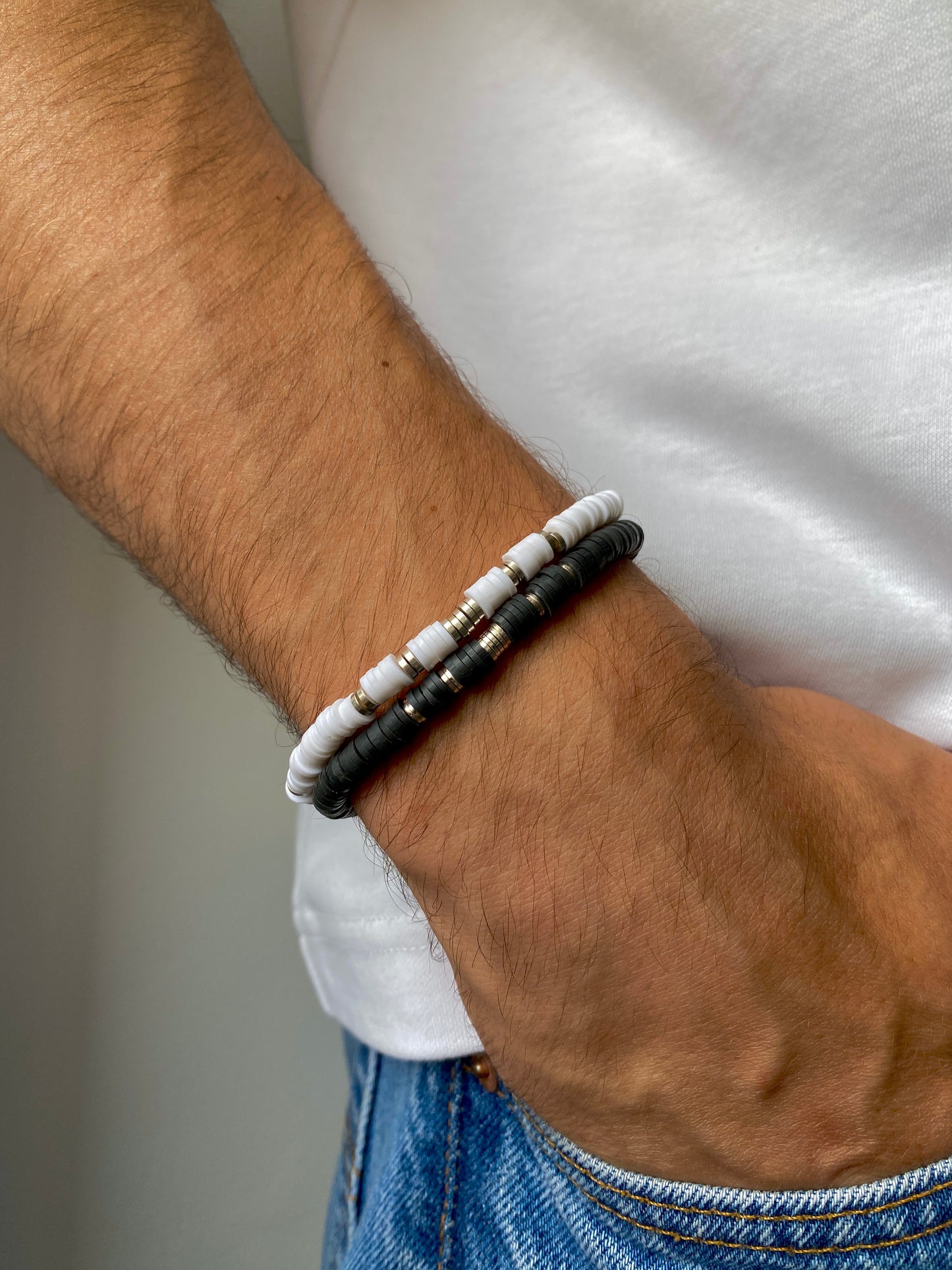 Bracelet A flour d'aigo noir