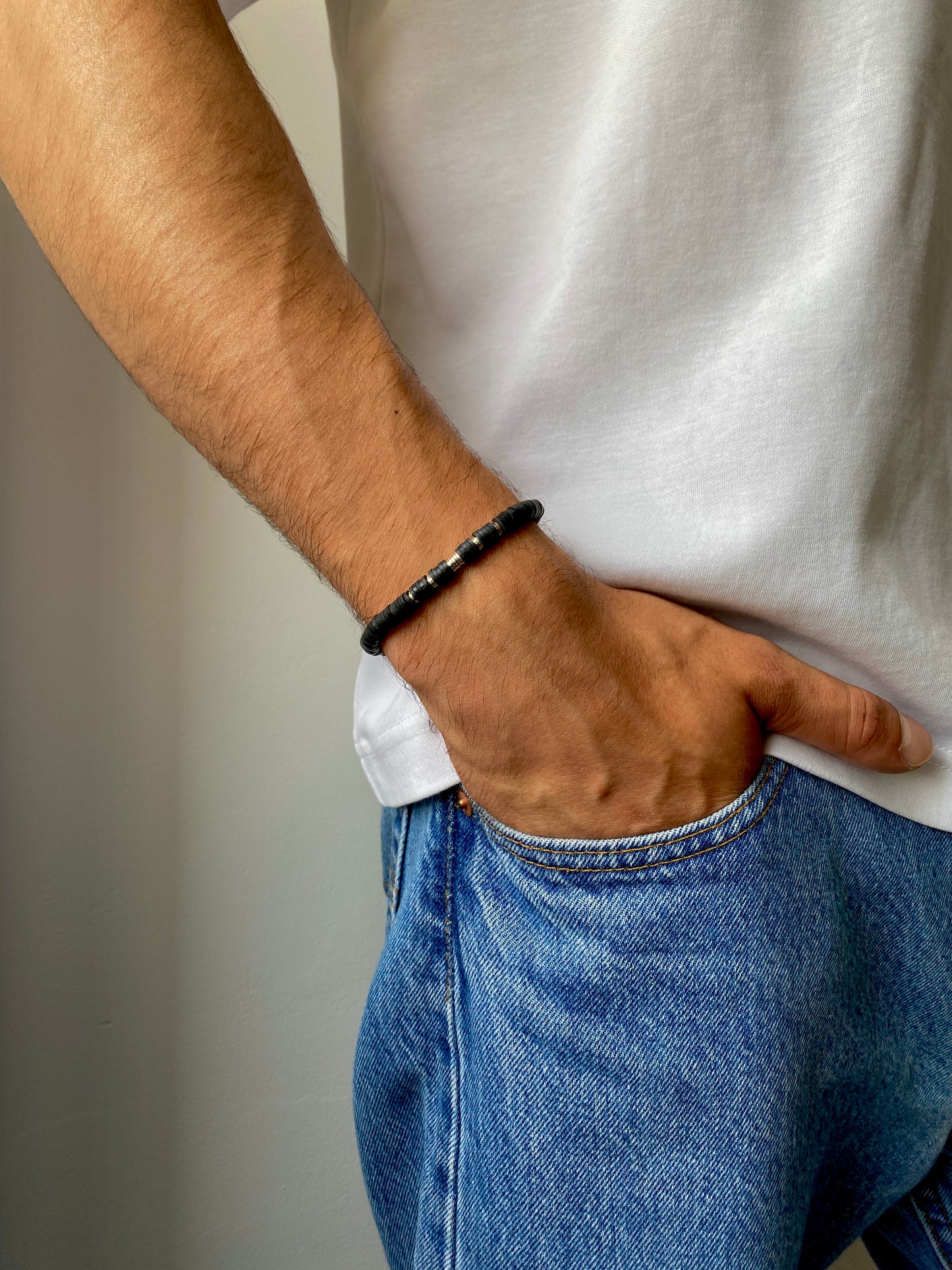 Bracelet A flour d'aigo noir