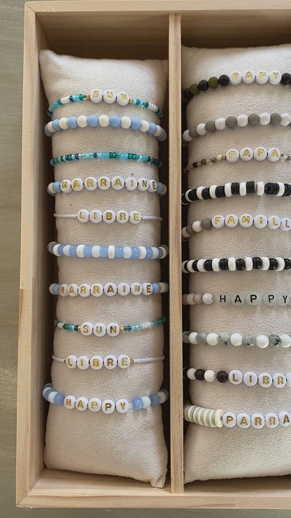 Bracelet personnalisable sur commande